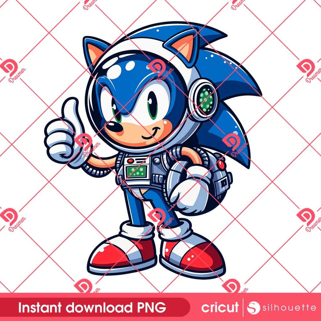 Sonic Astronaut PNG, Sonic In Space PNG