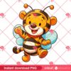 Tigger Bee Outfit PNG, Cute Tigger In Bee Costume PNG, Winnie The Pooh Characters PNG