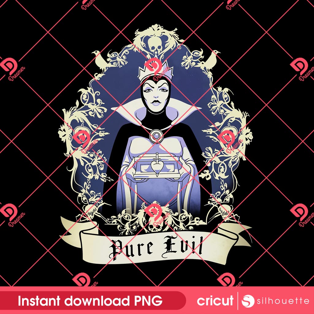 Vintage Disneys Wicked Queen Snow White PNG, Disney Characters PNG