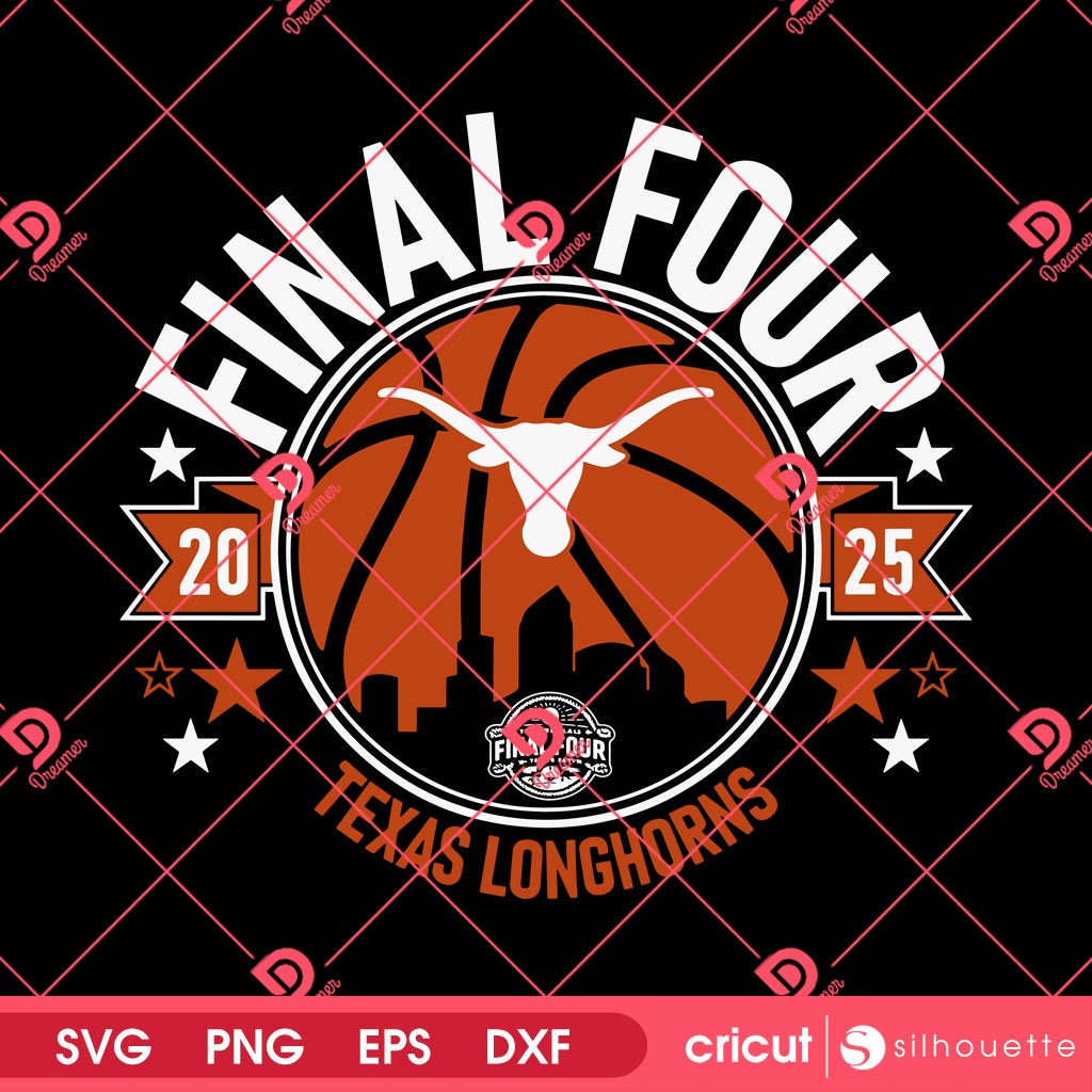 2025 Texas Longhorns Womens Basketball SVG PNG, Final Four Basketball 2025 SVG PNG