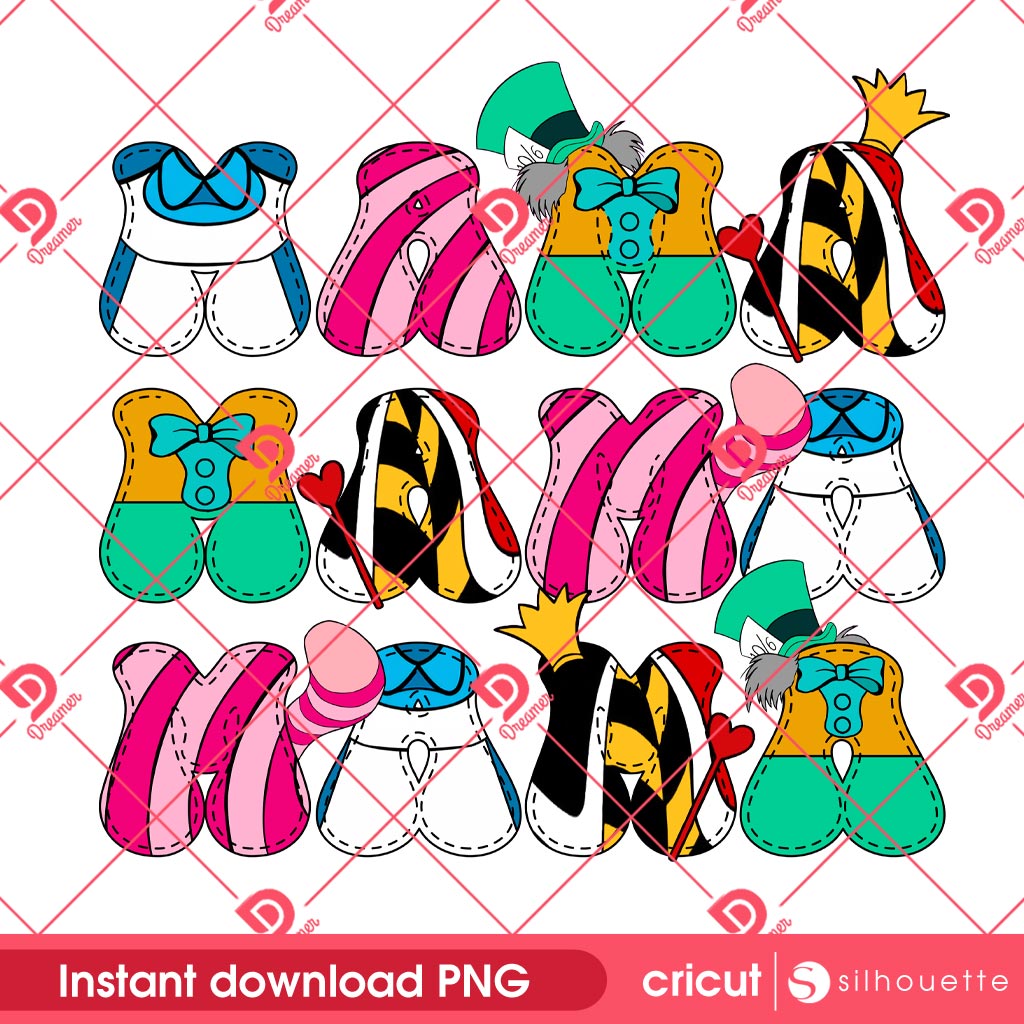 Alice Mama PNG, Disney Princess Mama PNG, Disney Mothers Day PNG