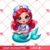 Ariel Mermaid Nurse PNG, Disney Princess Nurse Ariel PNG, Disney Character In Hospital PNG