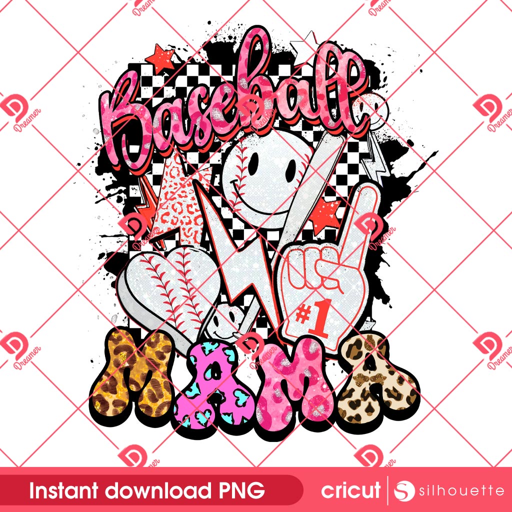 Baseball Mom PNG, Baseball Mama PNG, Mothers Day PNG 2