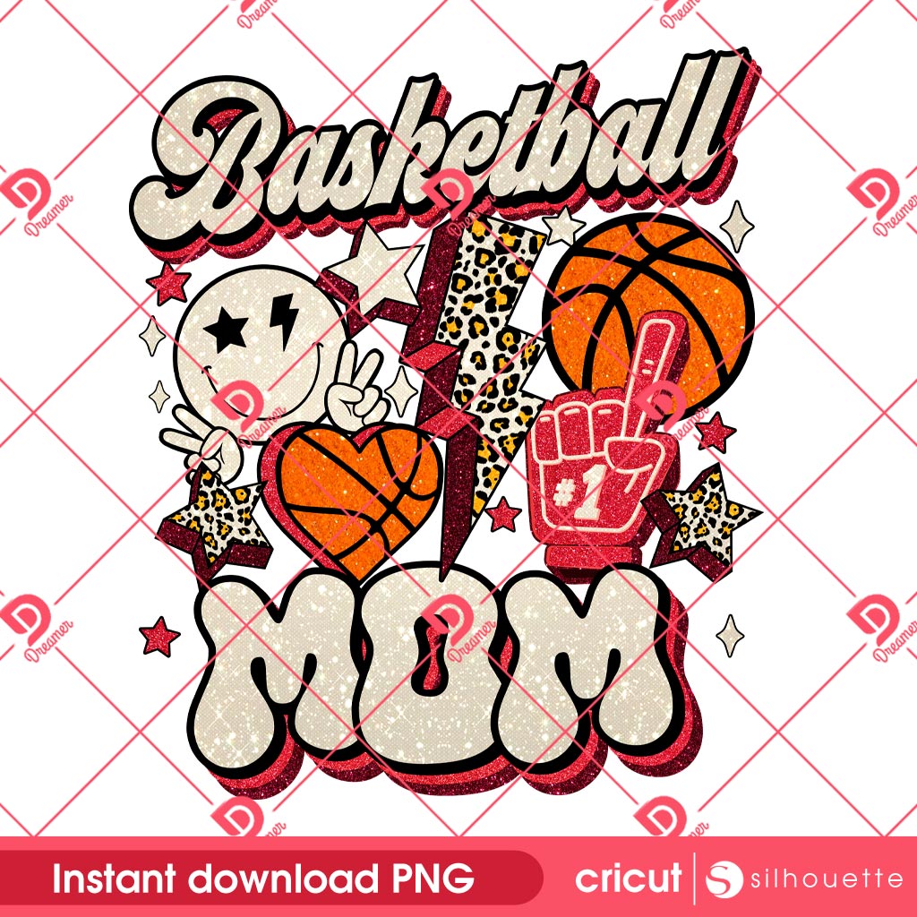 Basketball Mom PNG, Basketball Mama PNG, Mothers Day PNG