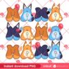 Bluey Mama PNG, Happy Mothers Day Bluey Bingo Cartoon PNG