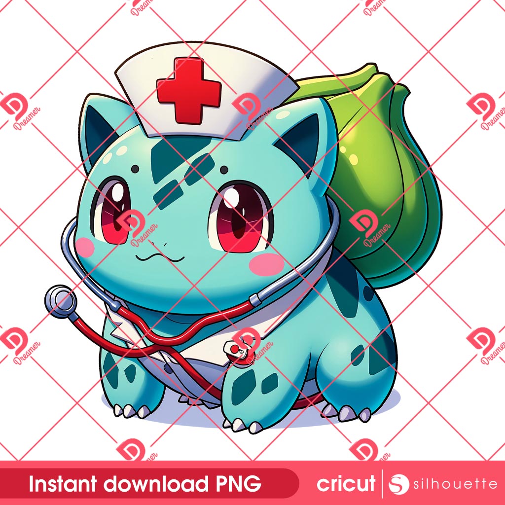 Bulbasaur Pokemon Nurse PNG, Pokemon In Hospital PNG, Fushigidane Pokemon Nurse Hospital PNG