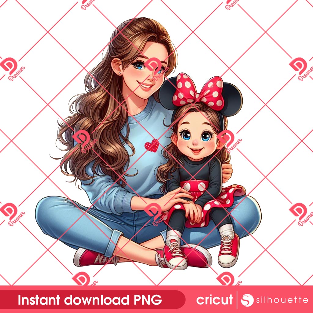 Disney Mama And Daughter PNG, Disney Mom PNG, Happy Mothers Day PNG 2