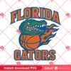 Florida Gators Basketball PNG, Final Four 2025 PNG, Retro Gator Head Design PNG