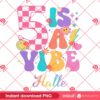 Groovy Birthday PNG, Five Is A Vibes PNG, Custom Birthday Design PNG