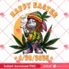 Happy 420 Easter Day PNG, Bunny Smoking Weed Marijuana Funny 420 PNG