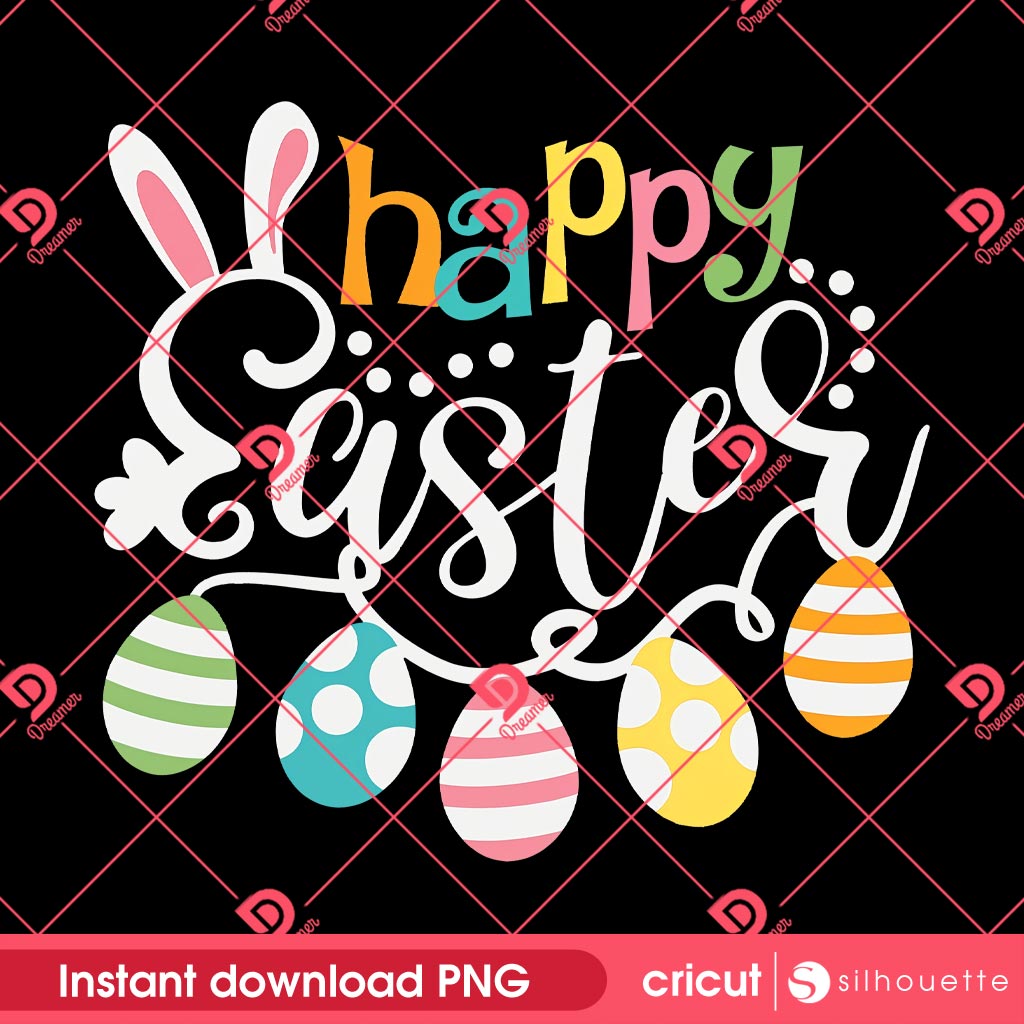 Happy Easter 2025 PNG, Bunny Easter 2025 PNG