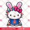 Hello Kitty Bunny Easter Chicago Cubs PNG, Hello Kitty MLB Baseball Chicago Cubs PNG