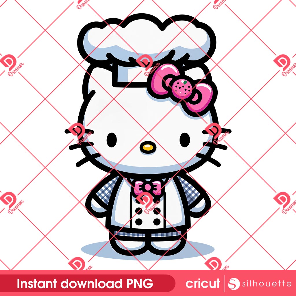 Hello Kitty Chef PNG, Hello Kitty's Occupation PNG