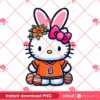 Hello Kitty Detroit Tigers Bunny Easter PNG, Easter 2025 MLB Detroit Tigers Hello Kitty PNG