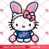 Hello Kitty Kansas City Royals Bunny Easter PNG, Easter 2025 MLB KC Royals Baseball Hello Kitty PNG