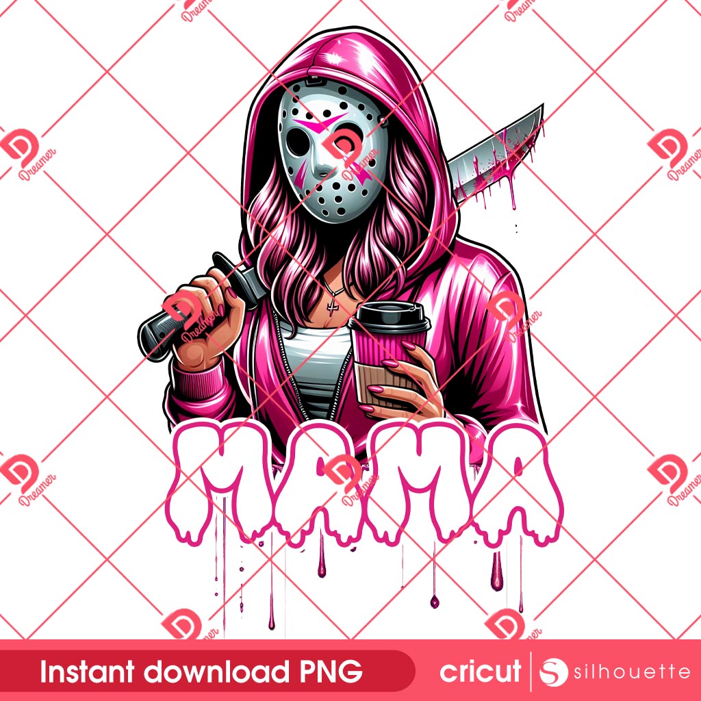 Jason Mama Horror Mothers Day PNG, Jason Voorhees Mom PNG, Horror Killer Mothers Day PNG