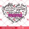 Mama Heart PNG, Mothers Day Quotes PNG, Motivational Mom Quotes PNG