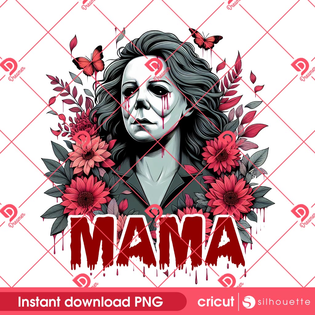Michael Myers Mama PNG, Horror Myers Mom PNG, Horror Mothers Day PNG