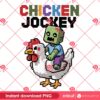 Mine Craft Chicken Jockey Zombie Design PNG, MineCraft Pixel Art Zombie PNG Design