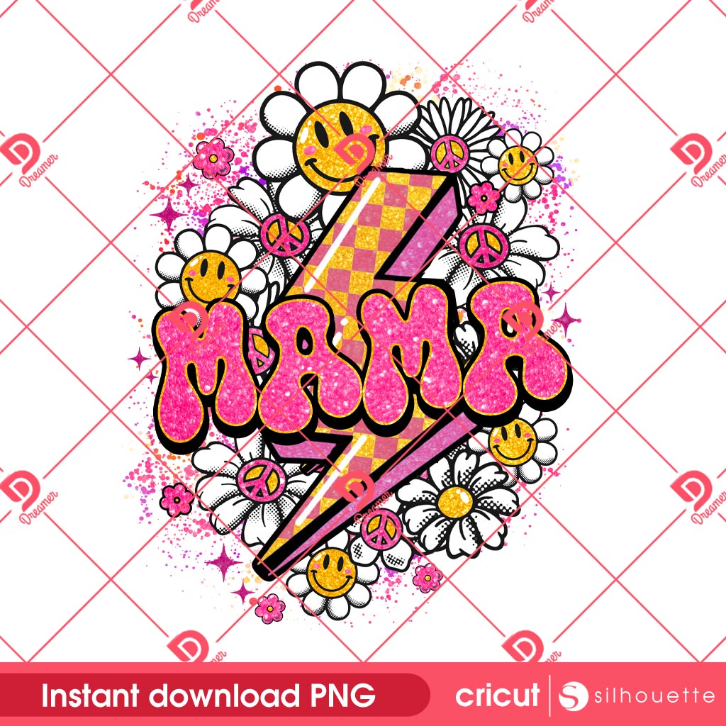 Mom Flower PNG, Mama Flower PNG, Happy Mothers Day PNG 2