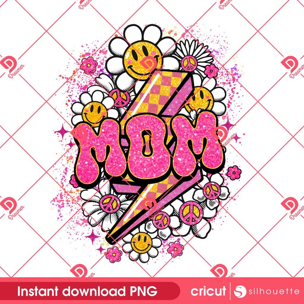 Mom Flower PNG, Mama Flower PNG, Happy Mothers Day PNG