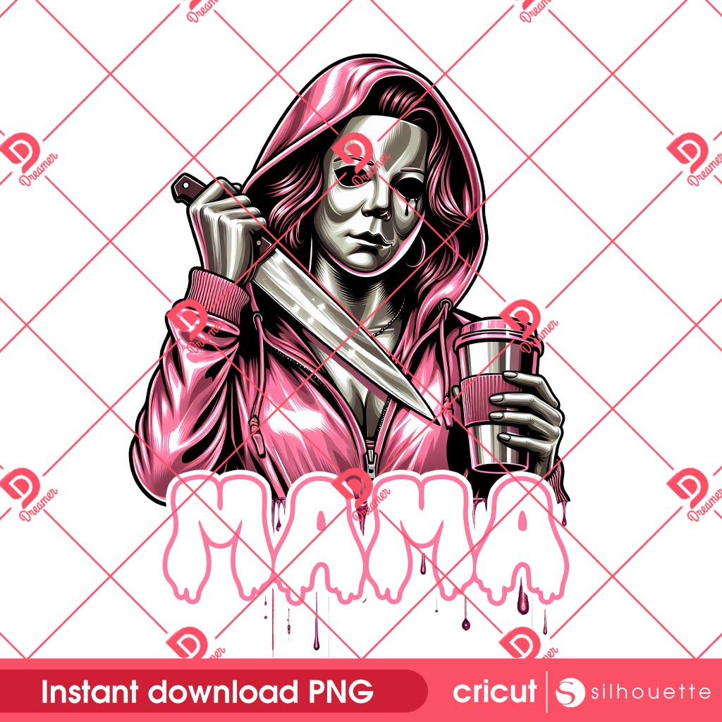 Myers Mama Horror Mothers Day PNG, Michael Myers Mom PNG, Horror Killer Mothers Day PNG