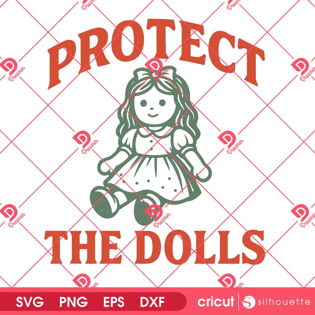 Retro Doll SVG PNG, Protect The Dolls SVG PNG