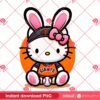 San Franciso Giants Hello Kitty Easter Bunny PNG, Hello Kitty Bunny Easter 2025 Giants MLB Baseball PNG