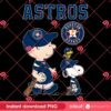 Snoopy And Charlie Brown Astros MLB PNG, Peanuts Houston Astros Baseball PNG