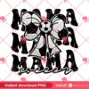 Soccer Mama Coquette Bow PNG, Soccer Mom PNG, Sport Coquette Mothers Day PNG