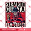 Straight Outta ELM Street PNG, Freddy Krueger Valentine PNG