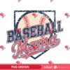 Baseball Mama PNG, Retro Baseball Shirt Vintage Design PNG