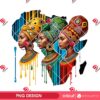 Black Woman African Map PNG, Black Queen PNG, African Map Black History PNG