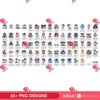 Bundle NY Yankees Baseball SVG PNG, New York Yankees Sport Characters Bundle PNG