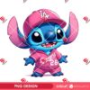 Cute Stitch Wearing Pink Dodgers Outfits PNG, Los Angeles Dodgers Stitch Baseball PNG