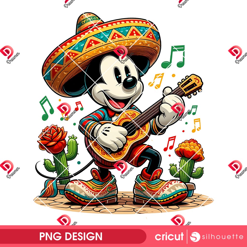 Disney Mickey Mouse Mexicana PNG, Cinco De Mayo Disney Mickey Mouse PNG