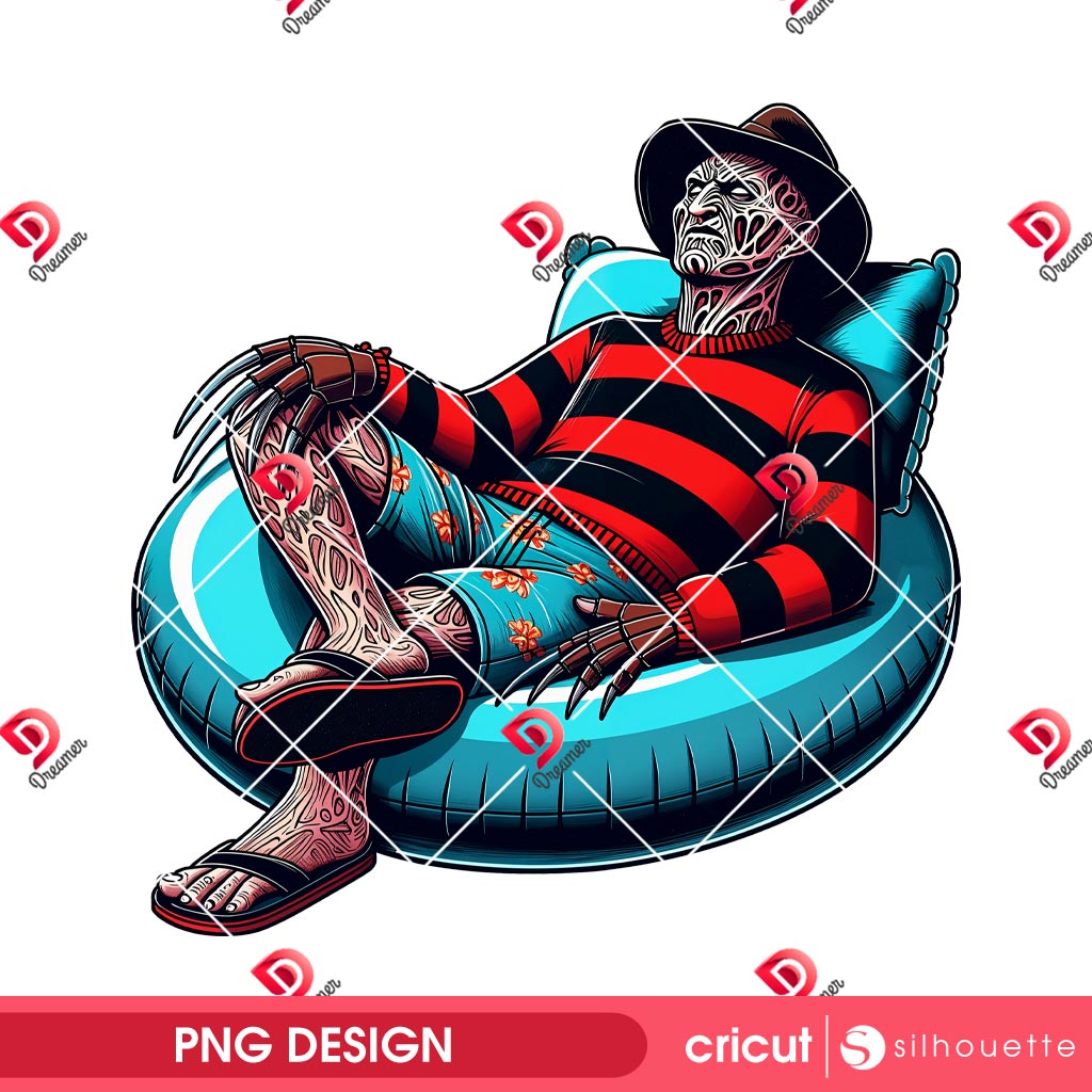 Freddy Krueger Hello Summer 2025 PNG, Horror Killers Summer 2025 PNG