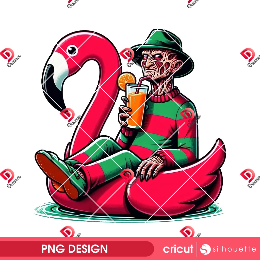 Freddy Krueger Summer PNG, Horror Killers Summer PNG