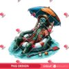 Horror Zombie Hello Summer PNG, Zombie Horror Character Summer 2025 PNG