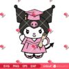 Kuromi Graduation SVG PNG EPS DXF, Kuromi Class Of 2025 SVG PNG