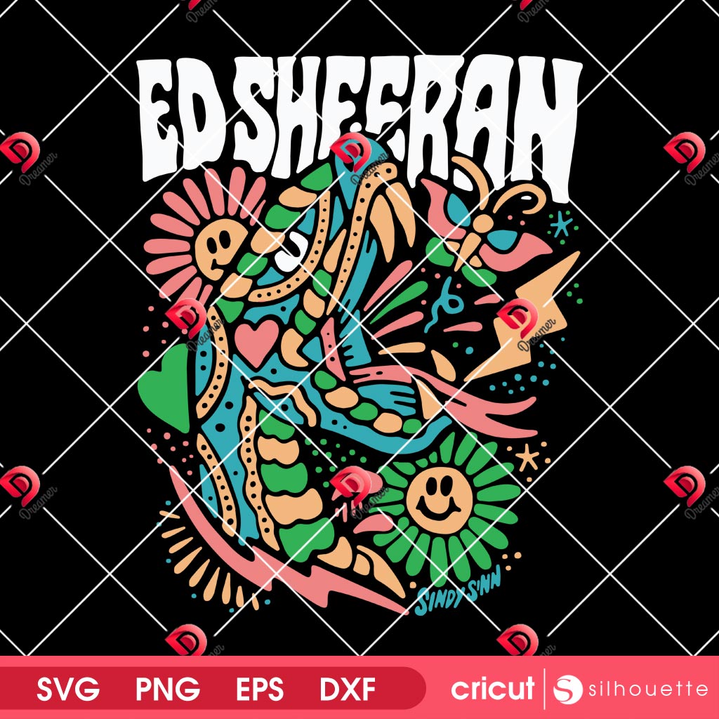 Mathematics Tour 2025 SVG PNG, Ed Sheeran Music 2025 SVG PNG