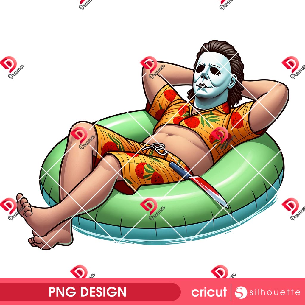 Michael Myers Hello Summer 2025 PNG, Horror Killers Summer 2025 PNG