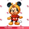 Mickey Mouse Wearing Winnie The Pooh Outfit PNG, Disney Mickey Pooh PNG