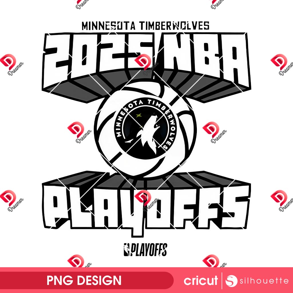 Minnesota Timberwolves 2025 NBA PNG, Mens Minnesota Timberwolves 2025 Playoffs PNG
