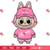 Pink Labubu Dodgers SVG PNG, Los Angeles Dodgers Labubu Player SVG PNG, Labubu Baseball Sport LA Dodgers PNG