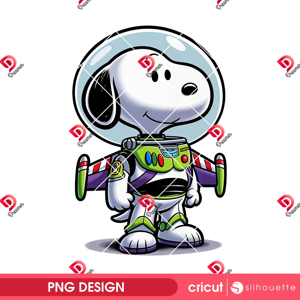 Snoopy Buzz Lightyear PNG, Peanuts Snoopy Toy Story Character PNG