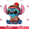 Stitch Wearing Gucci Outfit PNG, Stitch Gucci Fashion PNG