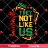 They Not Like Us Juneteeth PNG, Afro Juneteenth PNG, Black History Month PNG