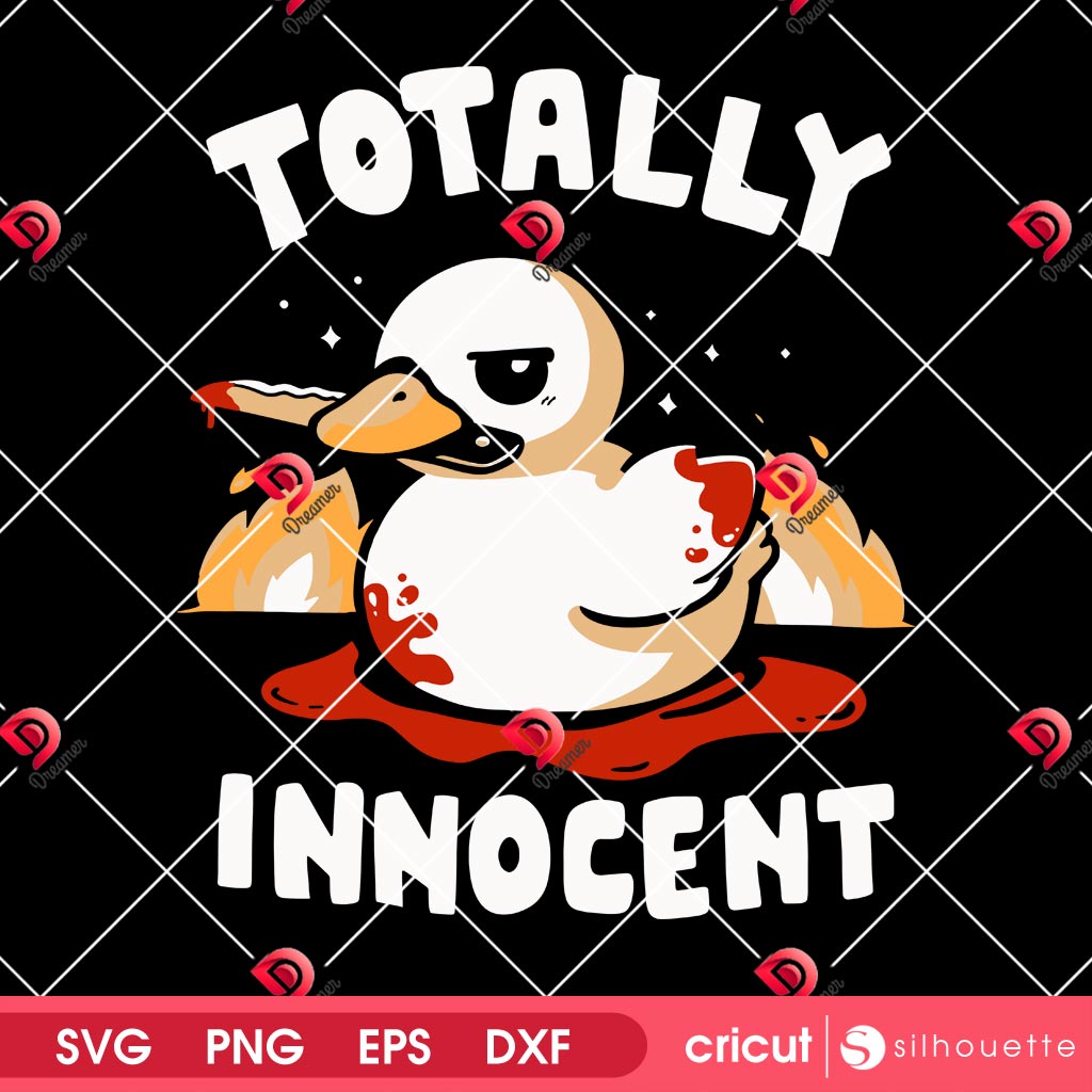 Totally Innocent SVG PNG, Funny Horror Duck SVG PNG
