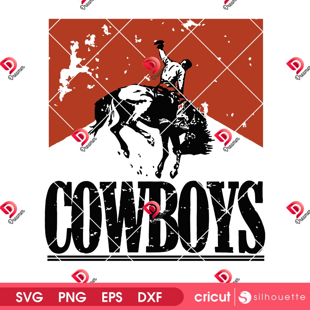 Vintage Cowboys SVG PNG, Retro Western Cowboys SVG PNG